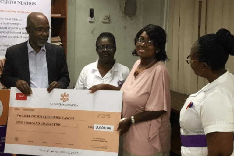 SG Cancer Foundation makes a donation to Paediatric Oncology Unit at Korle Bu Teaching Hospital, Accra